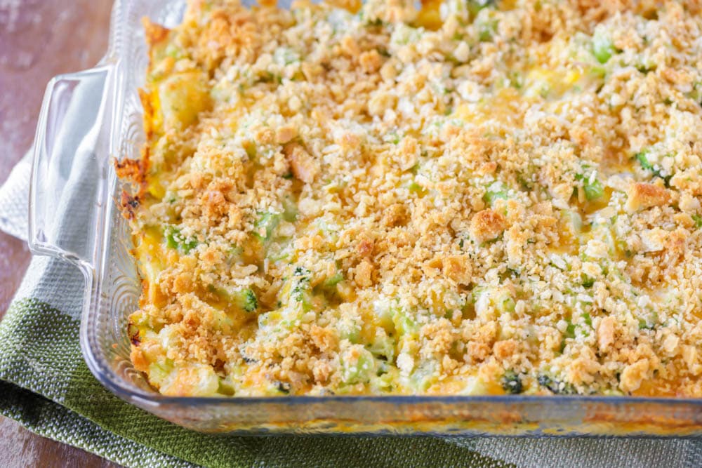 corn casserole with ritz crackers and cream cheese